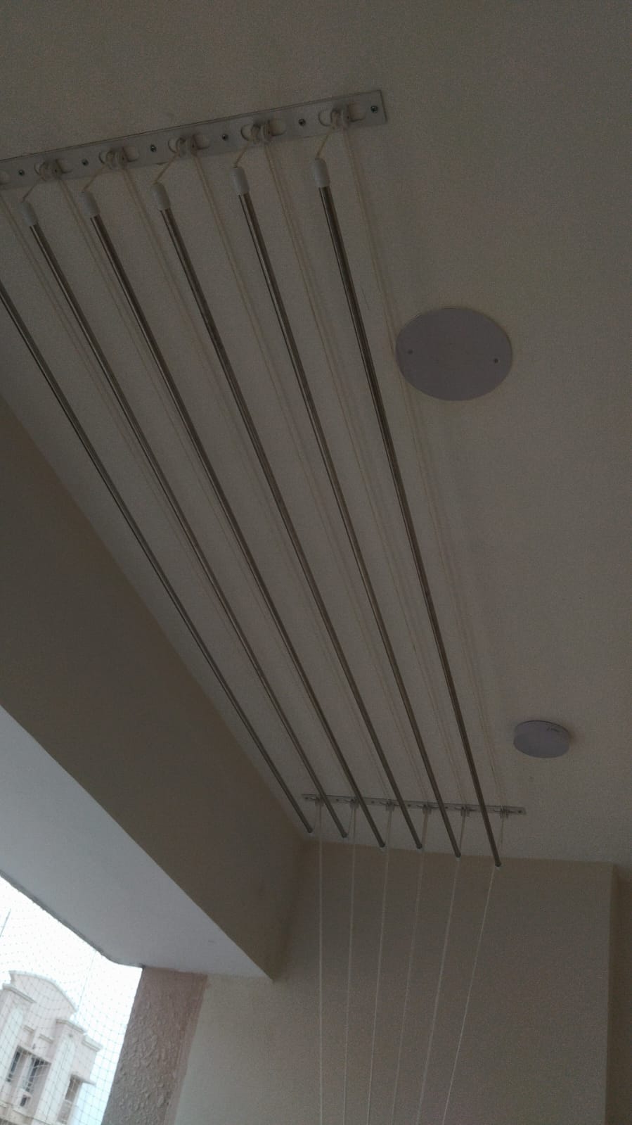 Clean-view balcony invisible grill installation