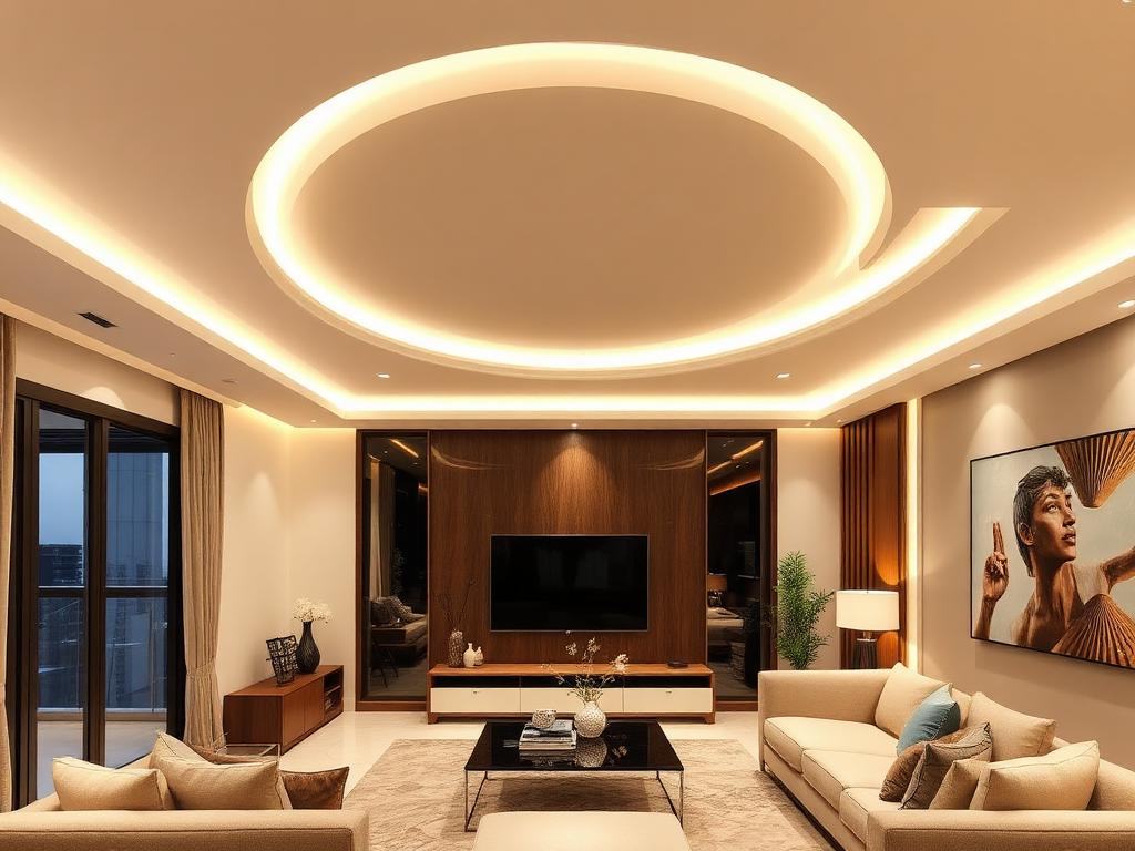 POP false ceiling design in a modern room